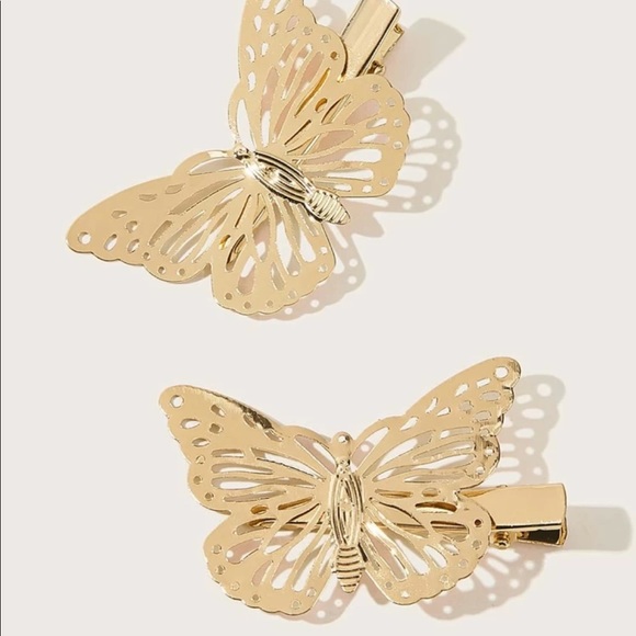 Butterfly Hair Clips (2 pc) - Picture 2 of 3